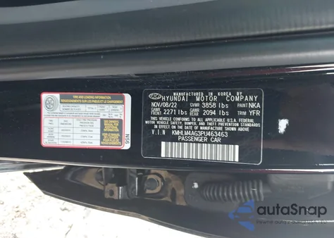 2023 Hyundai Elantra Sel from USA, damaged, VIN KMHLM4AG3PU463463